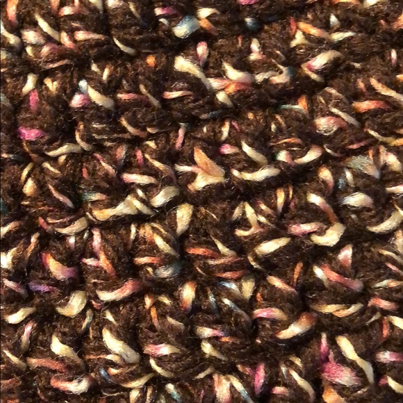 Ladies floppy winter hat flower beanie New hand crochet by me #351 - Picture 6 of 7